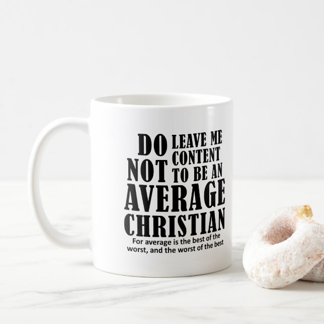 Mug Citations de Chrétiens Moyens Dictons (Avec donut)