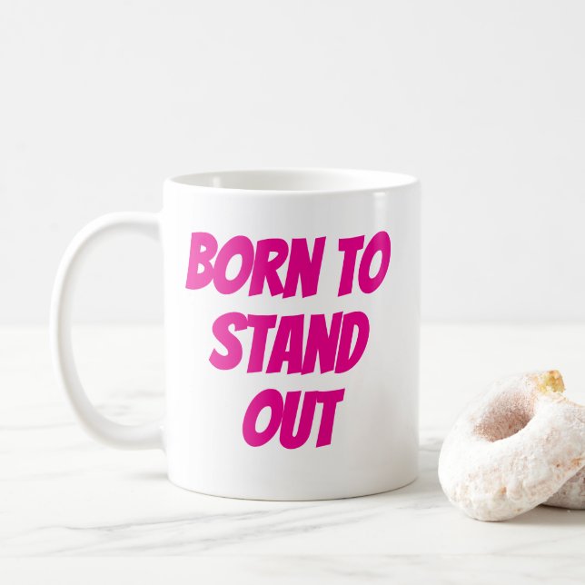 Mug Citations de filles nées pour se démarquer (Avec donut)