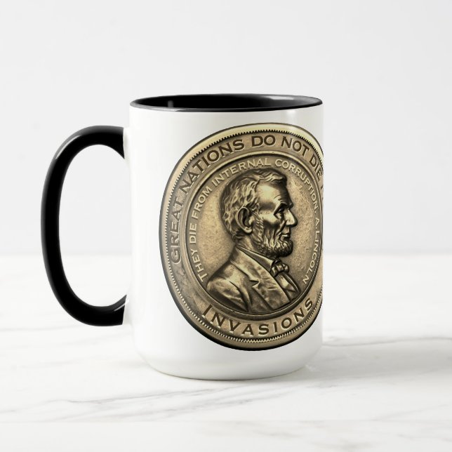 Mug Citations de Great Abraham Lincoln (Gauche)