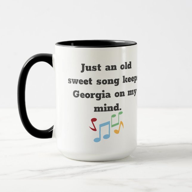 Mug Citations de la chanson douce de Géorgie (Gauche)