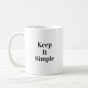 Mug Citations de motivation Monogramme noir et blanc