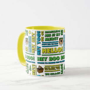 Mug Citations de pique-nique de Yogi Bear et Motif d'e