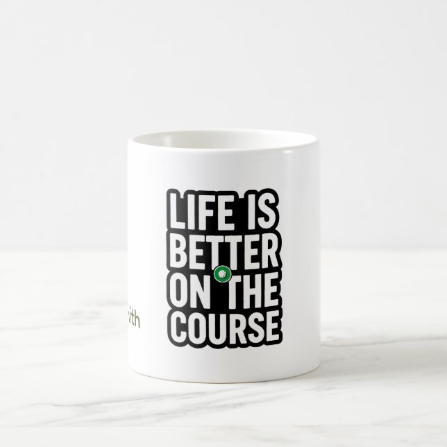 Mug Citations de texte de retraite de golf pour golfeu (Centre)