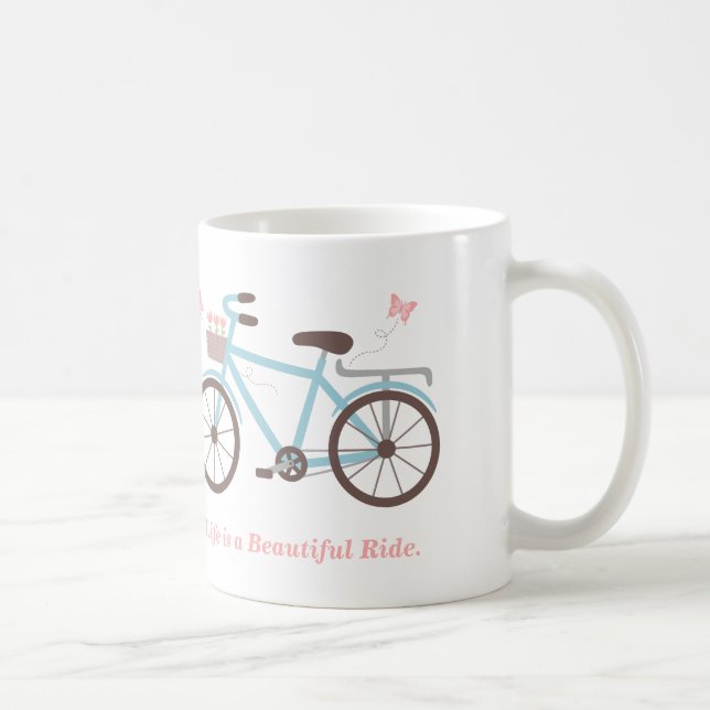 Mug Citations de vélo La vie est un beau voyage (Droite)