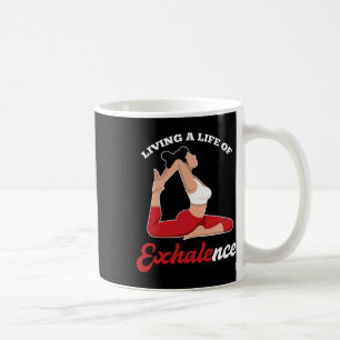 Mug Citations de yoga avec pose expiration et respirat