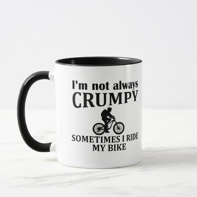 Mug Citations drôles Cadeaux cyclisme (Gauche)