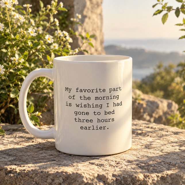 Mug Citations drôles de café du matin (Créateur téléchargé)