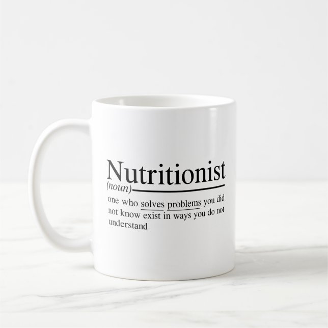 Mug citations drôles pour Nutritionist (Gauche)