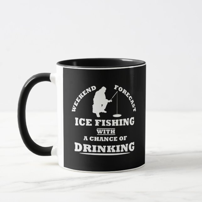 Mug Citations drôles sur la pêche sur glace avec de l' (Gauche)