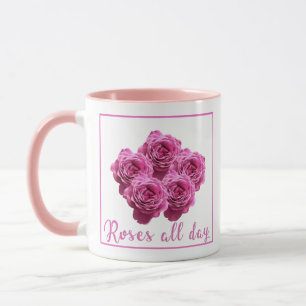Mug Citations drôles sur les roses et l'amour