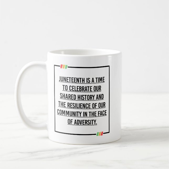 Mug Citations du 11° siècle, Liberté des Africains-Amé (Gauche)
