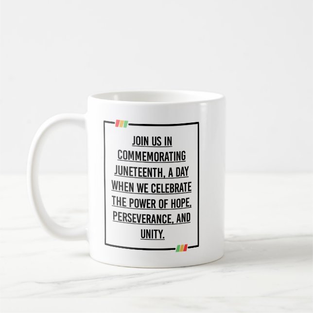 Mug Citations du 11° siècle, Liberté des Africains-Amé (Gauche)