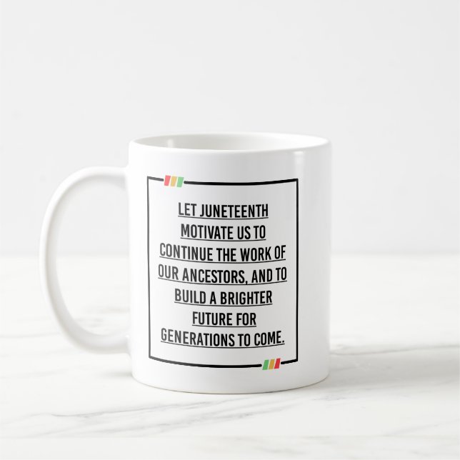 Mug Citations du 11° siècle, Liberté des Africains-Amé (Gauche)