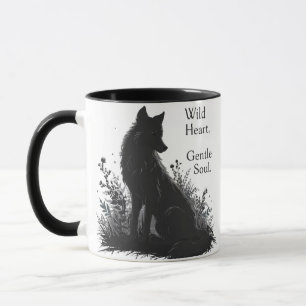Mug citations esthétiques tasse- t-shirts de loup noir