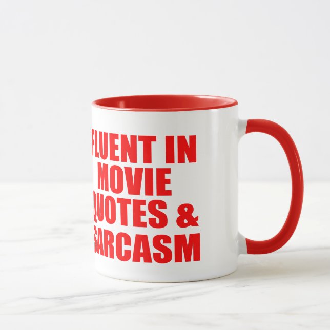 Mug Citations et sarcasme de film (Droite)