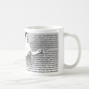Mug Citations excessivement viriles d'homme indiquant