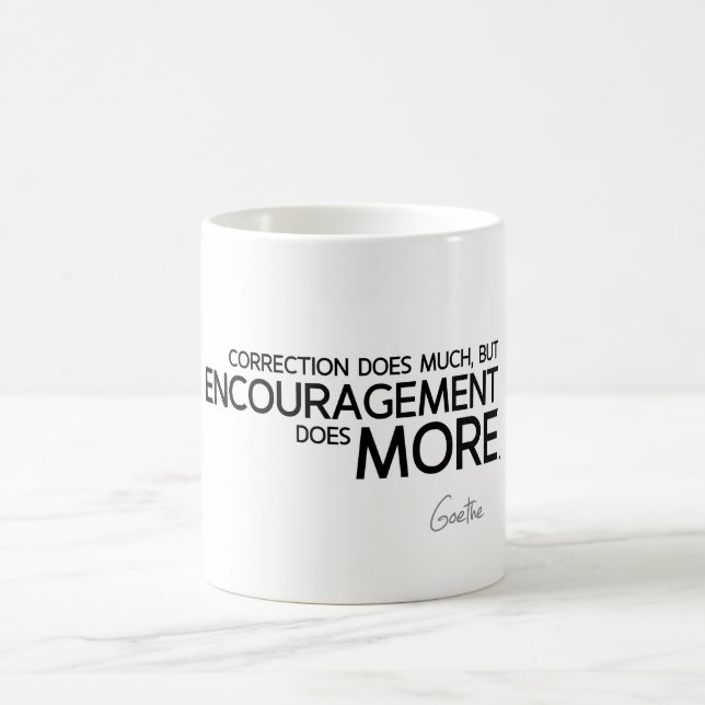 Mug CITATIONS : Goethe - encouragement (Centre)