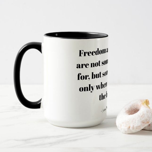 Mug Citations sur la paix intérieure (Avec donut)