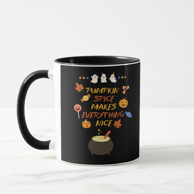 Mug Citations vintages de Citrouille Halloween Classiq (Gauche)