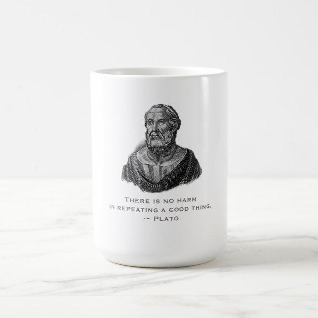 Mug Citer le philosophe de Good Deed Plato (Centre)