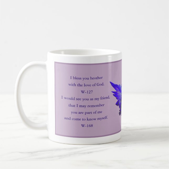 Mug Citer Mug, Pardonner ACIM Don, Ange Violet (Gauche)
