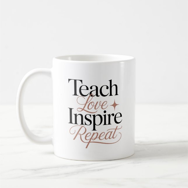 Mug Citez un enseignant pour enseigner l'amour et insp (Gauche)
