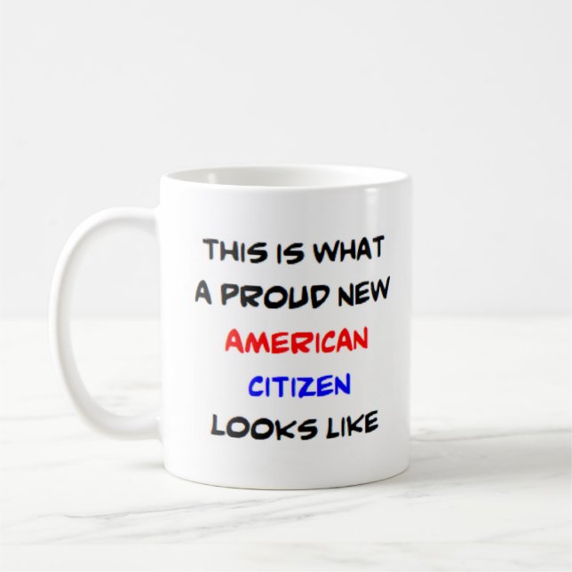 Mug citoyen américain, fier nouveau (Gauche)