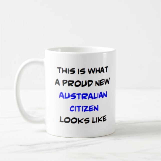 Mug citoyen australien, fière nouvelle (Gauche)