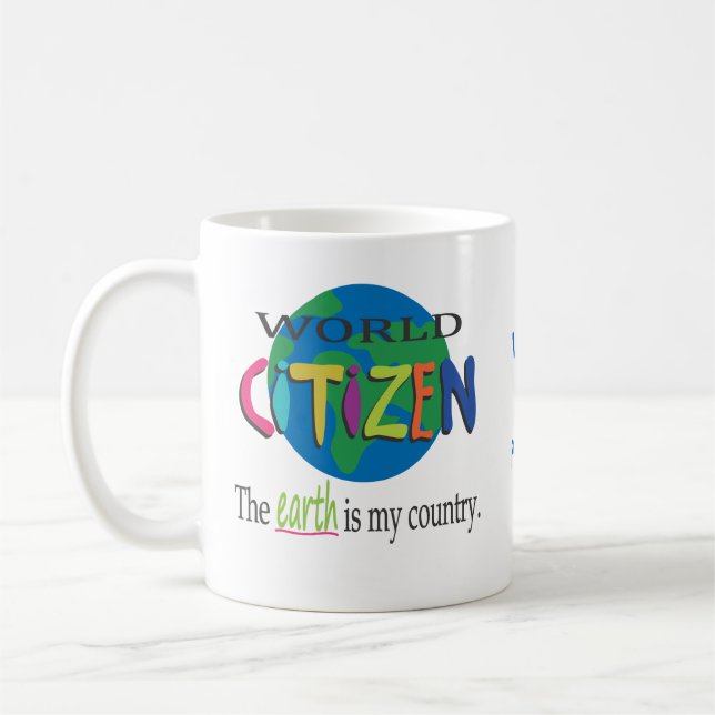 Mug Citoyen du monde (Gauche)
