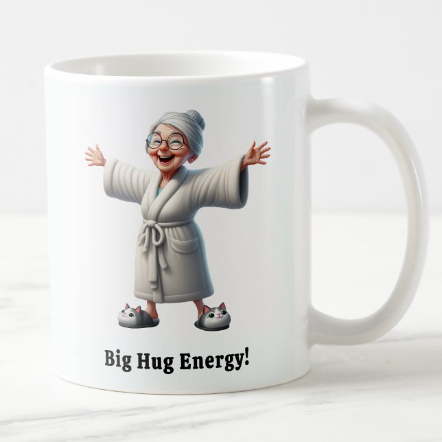 Mug Citoyen senior joyeux dans une robe confortable (Créateur téléchargé)