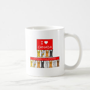 Mug Citoyenneté canadienne Félicitations Chats migno