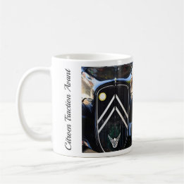 Mug Citroë Traction Avant, voiture vintage française.