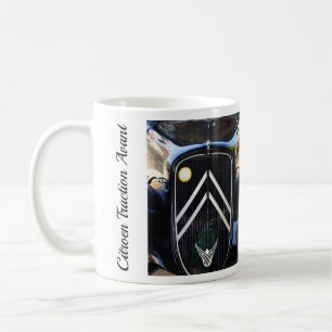 Mug Citroë Traction Avant, voiture vintage française.