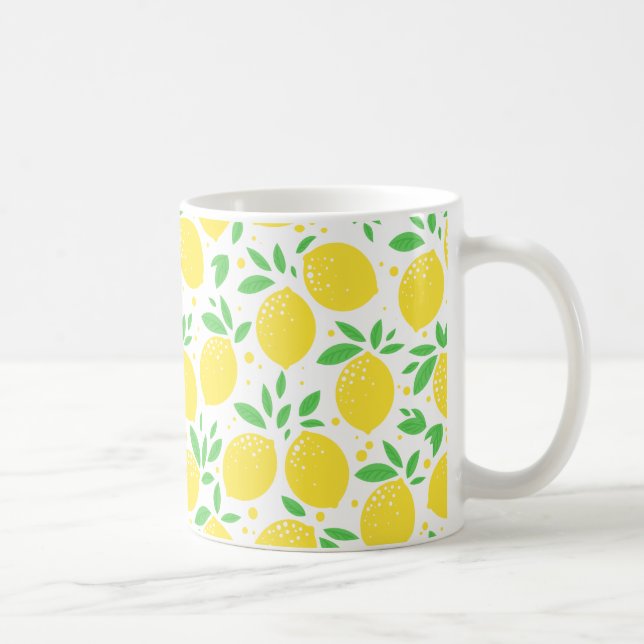 Mug Citron agrumes Fruit Orchard Jaune Motif (Droite)