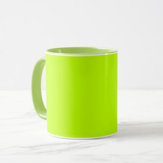 Mug Citron amer (couleur unie)  (Devant gauche)