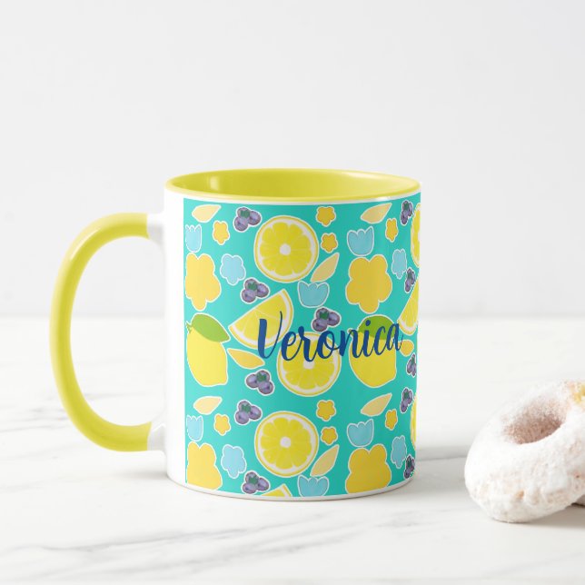 Mug Citron d'été moderne (Avec donut)