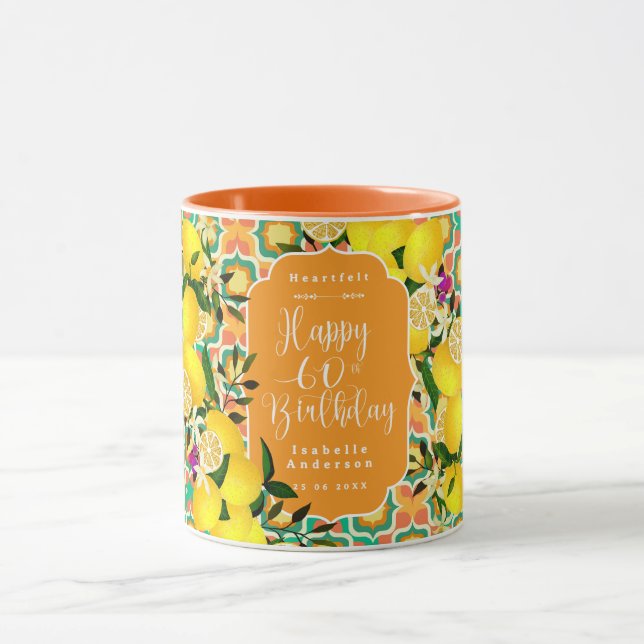 Mug Citron Méditerranée 60ème Orange (Centre)