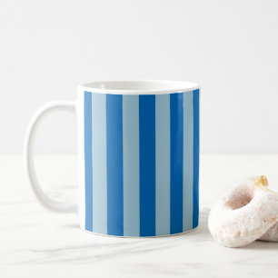 Mug Citronnade Bleu Électrique et Rayures Verticales A