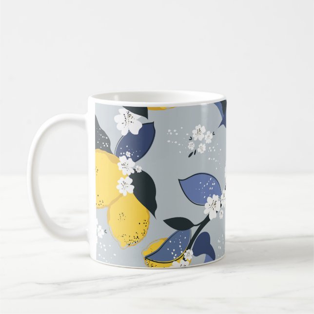 Mug Citrons colorés : Motif Floral Citrus (Gauche)