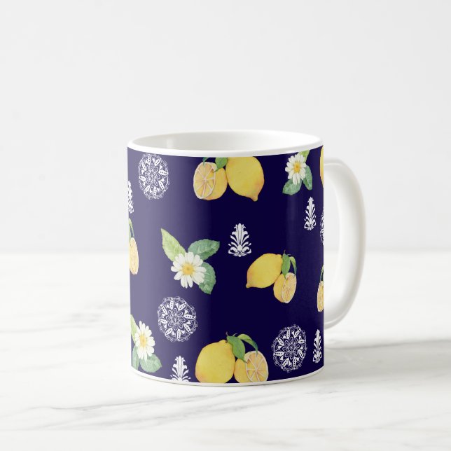 Mug Citrons d'été (Devant droit)
