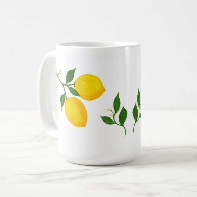 Mug Citrons et bourgeons (Devant gauche)