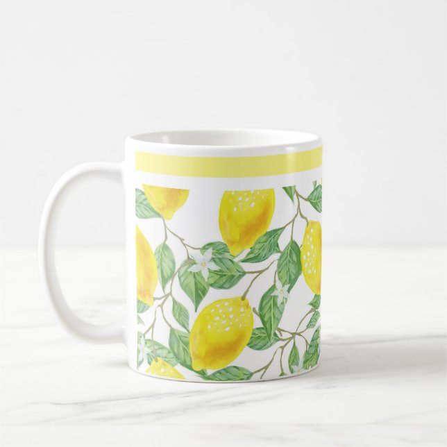 Mug Citrons et Feuilles de Citrus Café (Gauche)