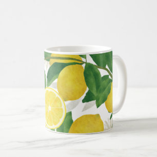 Mug Citrons et pâte à café Feuille verte