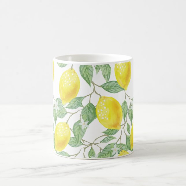 Mug Citrons jaunes sur vigne (Centre)