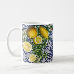Mug Citrons méditerranéens Carreaux portugais d'été