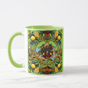 Mug Citrons siciliens Trinacria Design