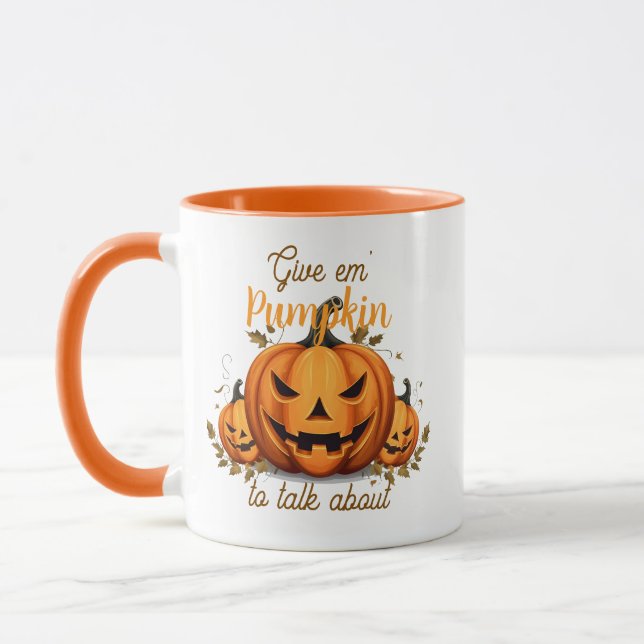 Mug Citrouille à propos (Gauche)