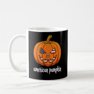 Mug Citrouille Américaine Patriotique Jack O Lanter Ha