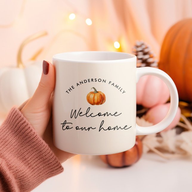 Mug Citrouille automne automne bienvenue chez nous (Créateur téléchargé)