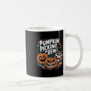 Mug Citrouille cueillette Crew amusant Citrouille Patc